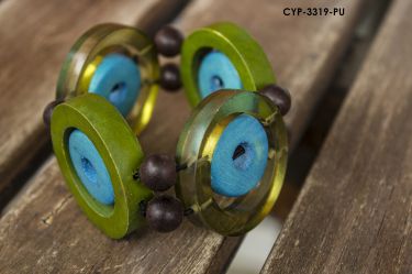 Pulsera de resina y madera 