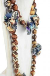 Collar textil multicolor