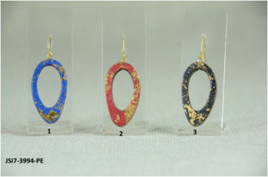 Pendientes Oval Pan de Oro