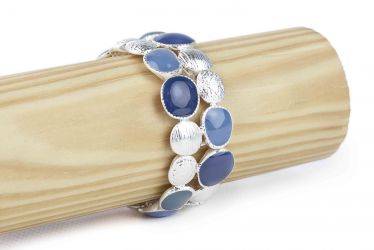 Pulsera elastizada azul