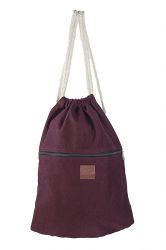 Bolso marinero de lona con bolsillo exterior 