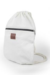 Bolso marinero de lona con bolsillo exterior 