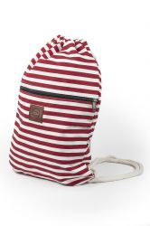 Bolso marinero de lona con bolsillo exterior 