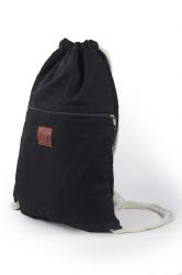 Bolso marinero de lona con bolsillo exterior 