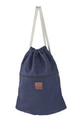 Bolso marinero de lona con bolsillo exterior 