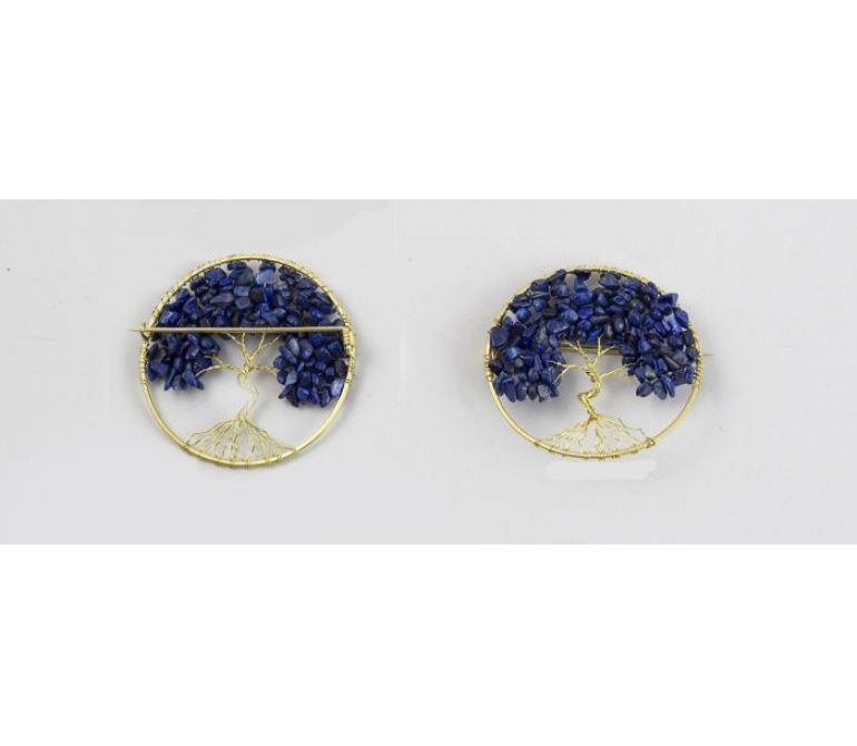 Broche pequeño lapizlazuli