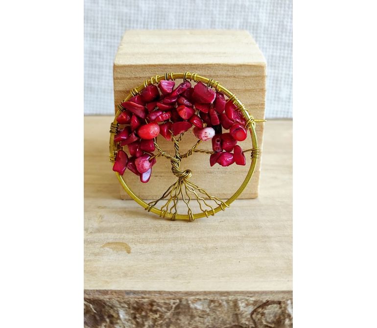 Broche pequeñocon coral