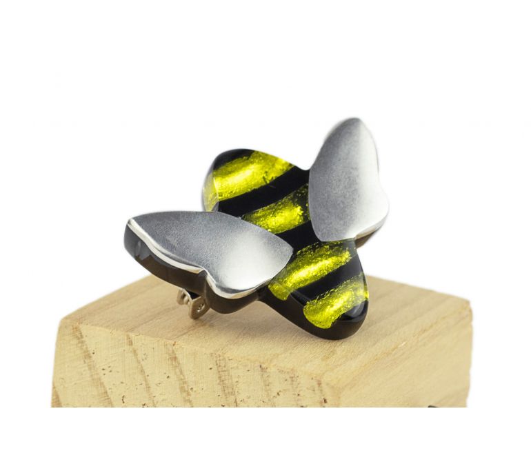 Broche abeja amarillo