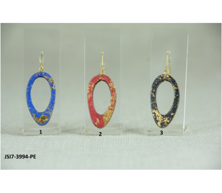 Pendientes Oval Pan de Oro