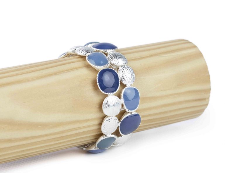 Pulsera elastizada azul