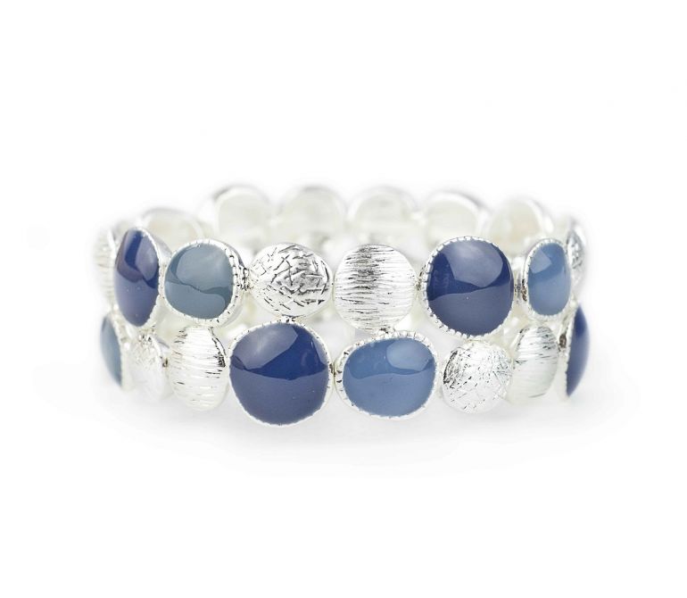 Pulsera elastizada azul