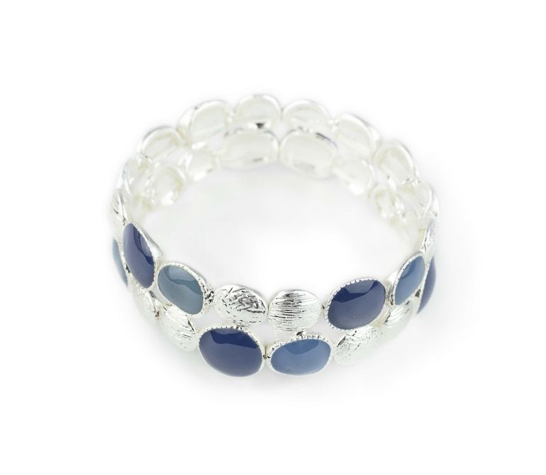 Pulsera elastizada azul