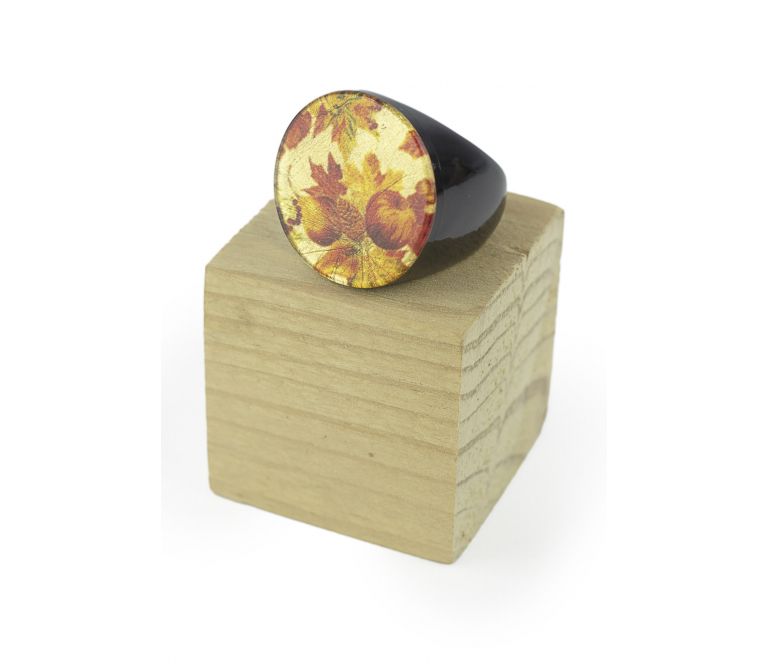 Anillo FLORES resina