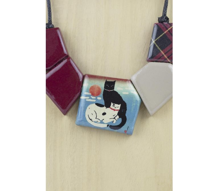 collar 5 piezas  gatos