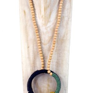  NKI5-1190-CO1-1190-CO2 WOOD, STONE AND RESIN NECKLACES FOR WOMEN