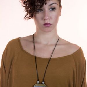  Colgante Madera y Aluminio WOOD, STONE AND RESIN NECKLACES FOR WOMEN