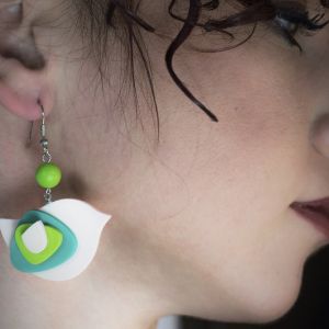  BIV4-4975-PE RESIN EARRINGS