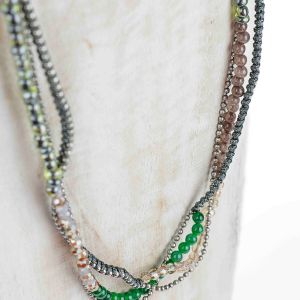  Pulsera cuentas de cristal COLLARES CON PIEDRAS Y CRISTALES