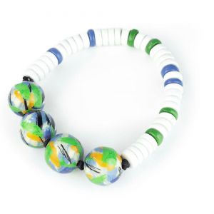  VTW8-1502-PU5    DECOUPAGE WOOD-RESIN BRACELETS