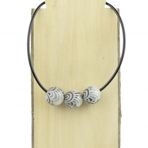  NGIC-7270-CO4 WOOD, STONE AND RESIN NECKLACES FOR WOMEN