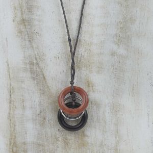  Colgante 3 aros WOOD, STONE AND RESIN NECKLACES FOR WOMEN