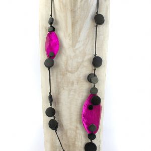  Collar pastillas nacar WOOD, STONE AND RESIN NECKLACES FOR WOMEN