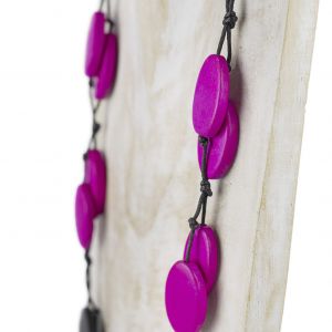  Collar cordon ovales WOOD, STONE AND RESIN NECKLACES FOR WOMEN