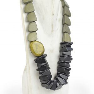  Collar multipiezas WOOD, STONE AND RESIN NECKLACES FOR WOMEN
