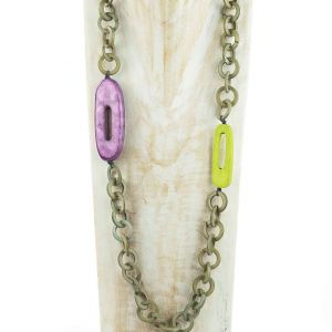  Collar ovalos WOOD, STONE AND RESIN NECKLACES FOR WOMEN