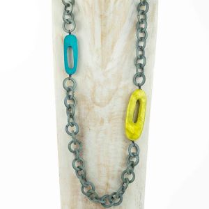  Collar ovalos WOOD, STONE AND RESIN NECKLACES FOR WOMEN