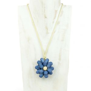  Colgante flor de madera WOOD, STONE AND RESIN NECKLACES FOR WOMEN
