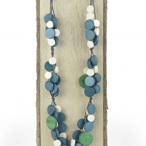  Collar multidscos WOOD, STONE AND RESIN NECKLACES FOR WOMEN