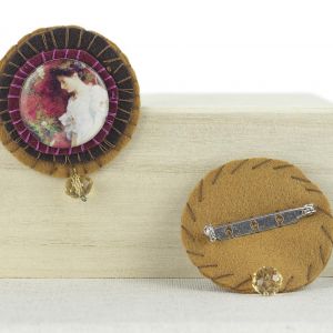  Broche con imagen de Hassam BROCHES PINTORES