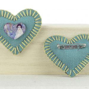  Broche corazon BROCHES PINTORES