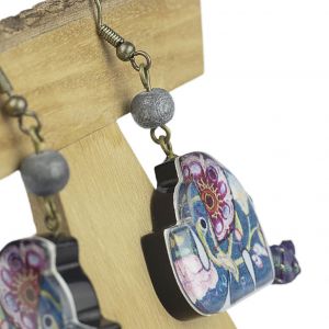  Pendiente elefante PAINTERS EARRINGS